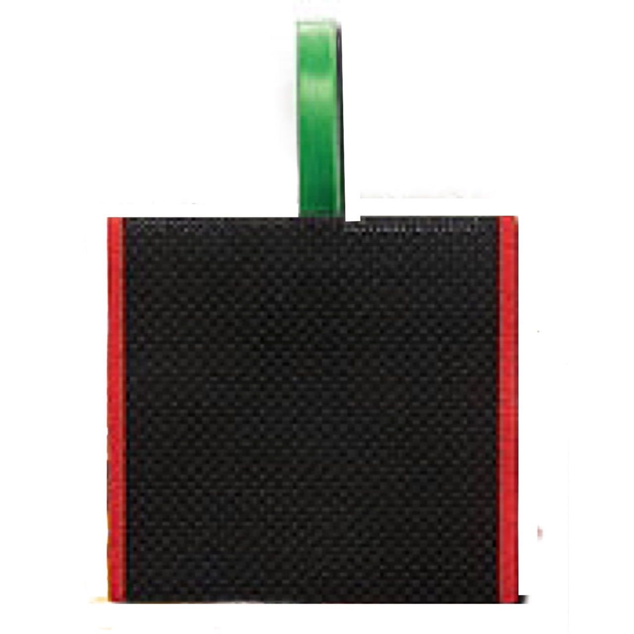 Banded Ornament - 14ct Black with Red Trim PF-O117