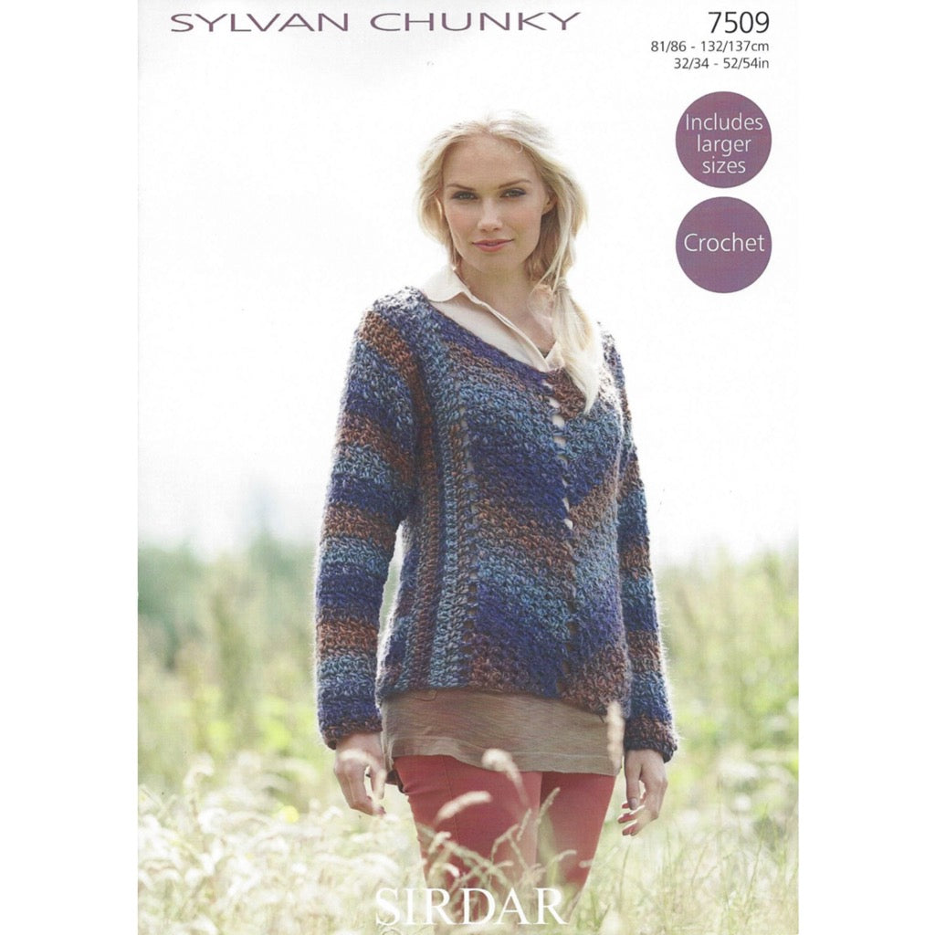 Sirdar 7509 Sylvan Chunky Cardigan