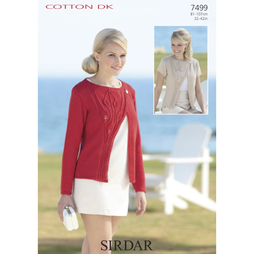 Sirdar 7499 Cotton DK Cardigans