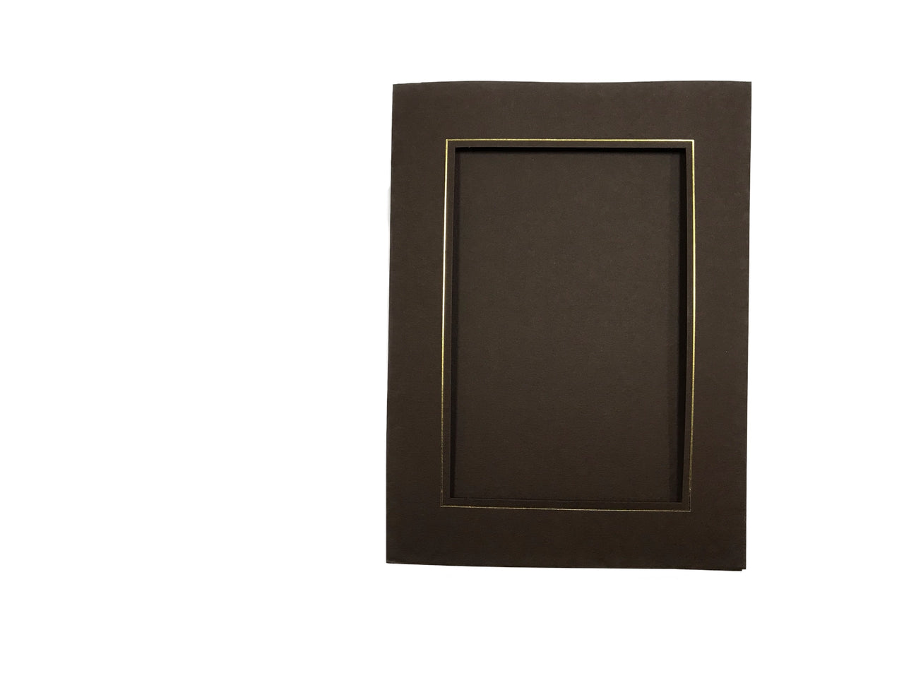 Framing Card Rectangle Dark Brown Pkg 2 - FC7706