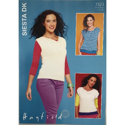 Hayfield 7323 Siesta DK Vest and Top