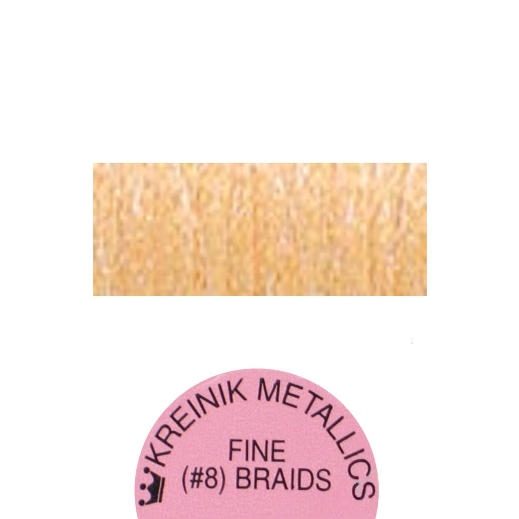 Kreinik Metallic #8 Braid   051F Tangerine