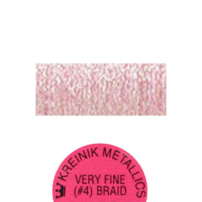 Kreinik Metallic #4 Braid   092 Star Pink