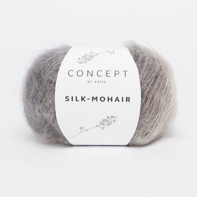Silk Mohair 700 Ecru Grey Black