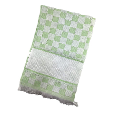 Towel T3006KG Verona Kitchen Towel White with Green Checks