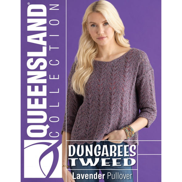 Queensland Collection 119-01 Dungarees Tweed Lavender Pullover