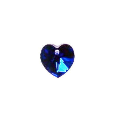 Beads 13041 Heart Bermuda Blue