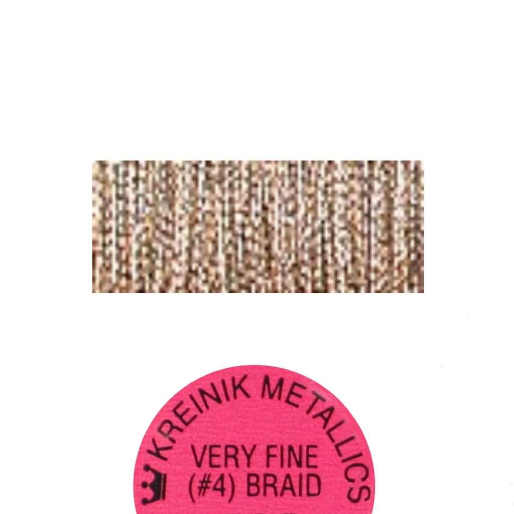 Kreinik Metallic #4 Braid 5005 Gold Coin