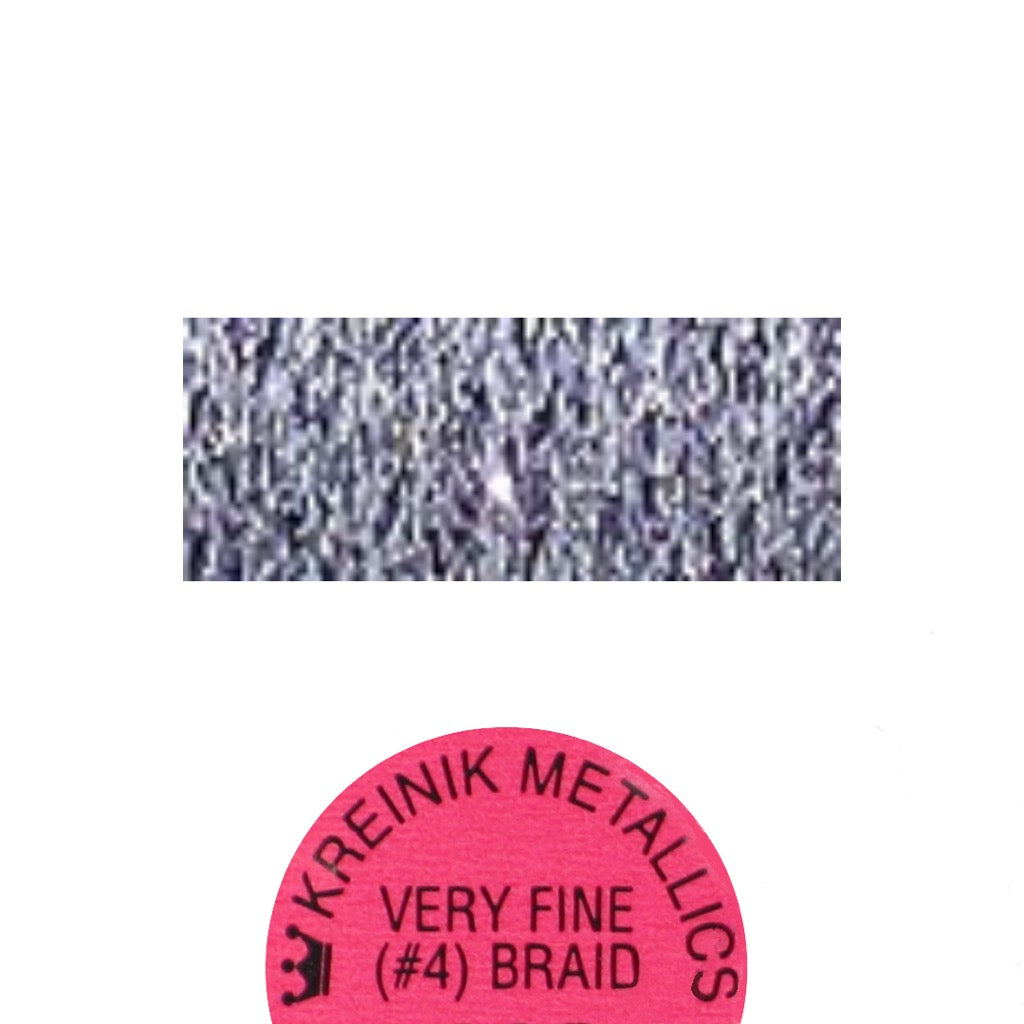 Kreinik Metallic #4 Braid  1223 Passion Plum