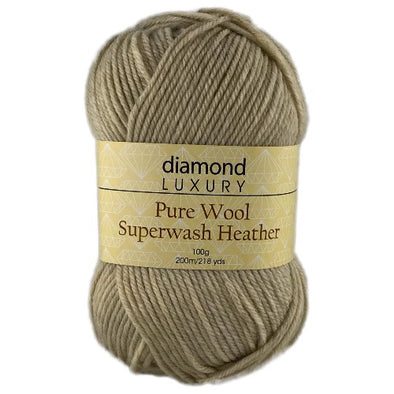 Pure Wool Superwash Heather 1000 Beige
