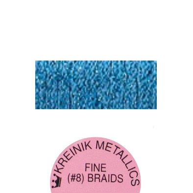 Kreinik Metallic #8 Braid   006 Blue