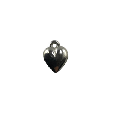 Charm 32818412 Puffed Heart Silver