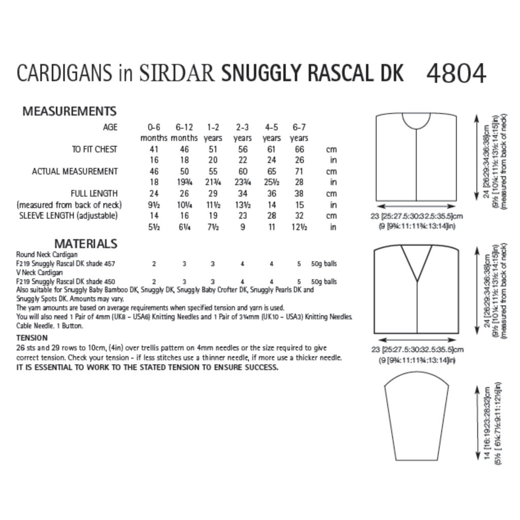 Sirdar 4804 Rascal Cardigan