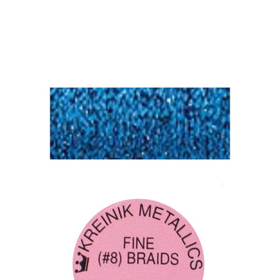 Kreinik Metallic #8 Braid   051HL Sapphire High Lustre