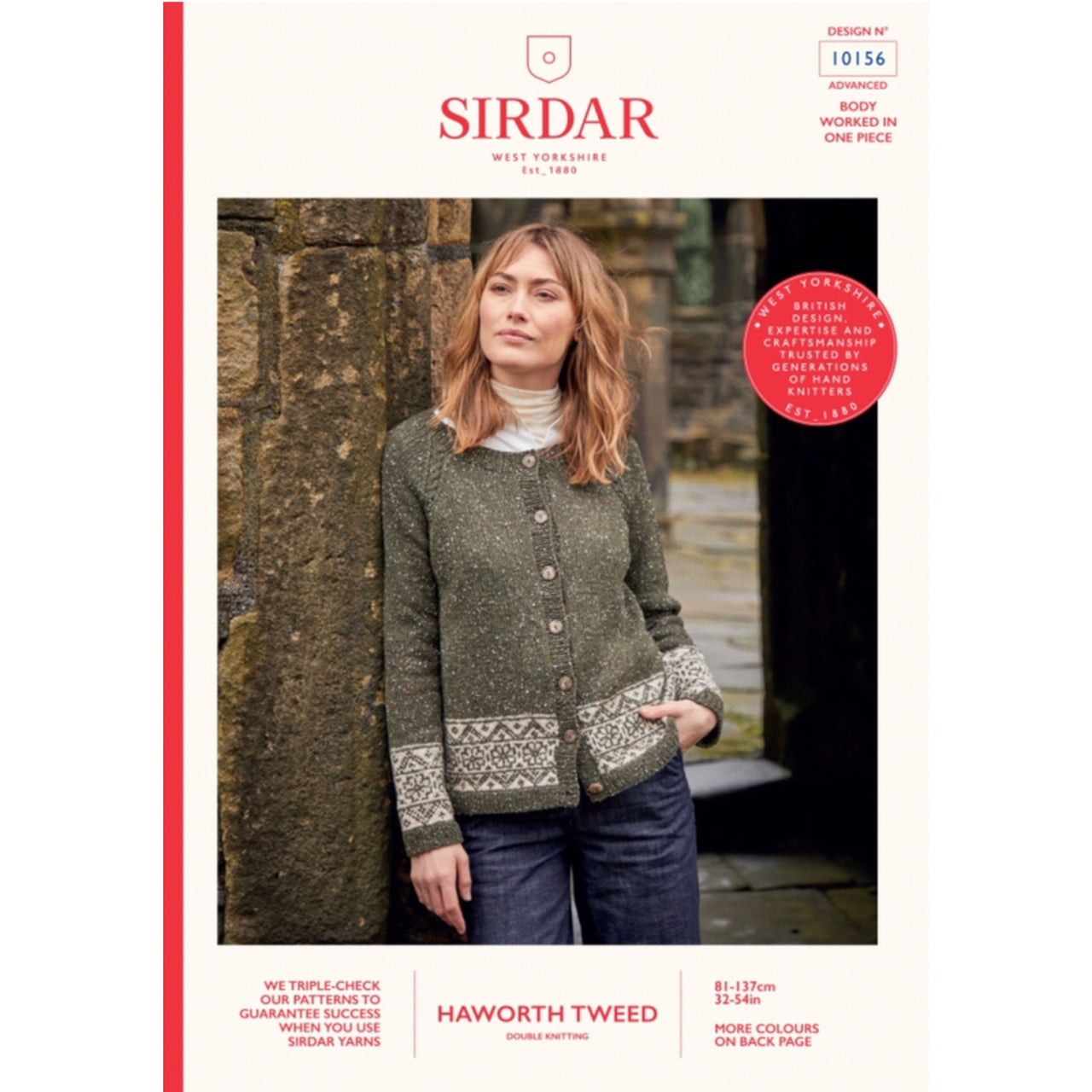 Sirdar 10156 Haworth Tweed Cardigan