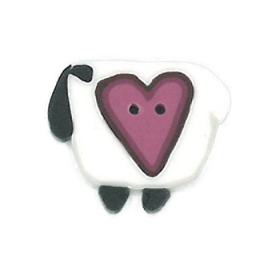 Just Another Button Company 1240 Wooly Heart Sheep