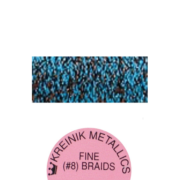 Kreinik Metallic #8 Braid  622 Wedgewood Blue