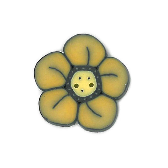 Just Another Button Company cb1012.S small Goldenrod Wildflower