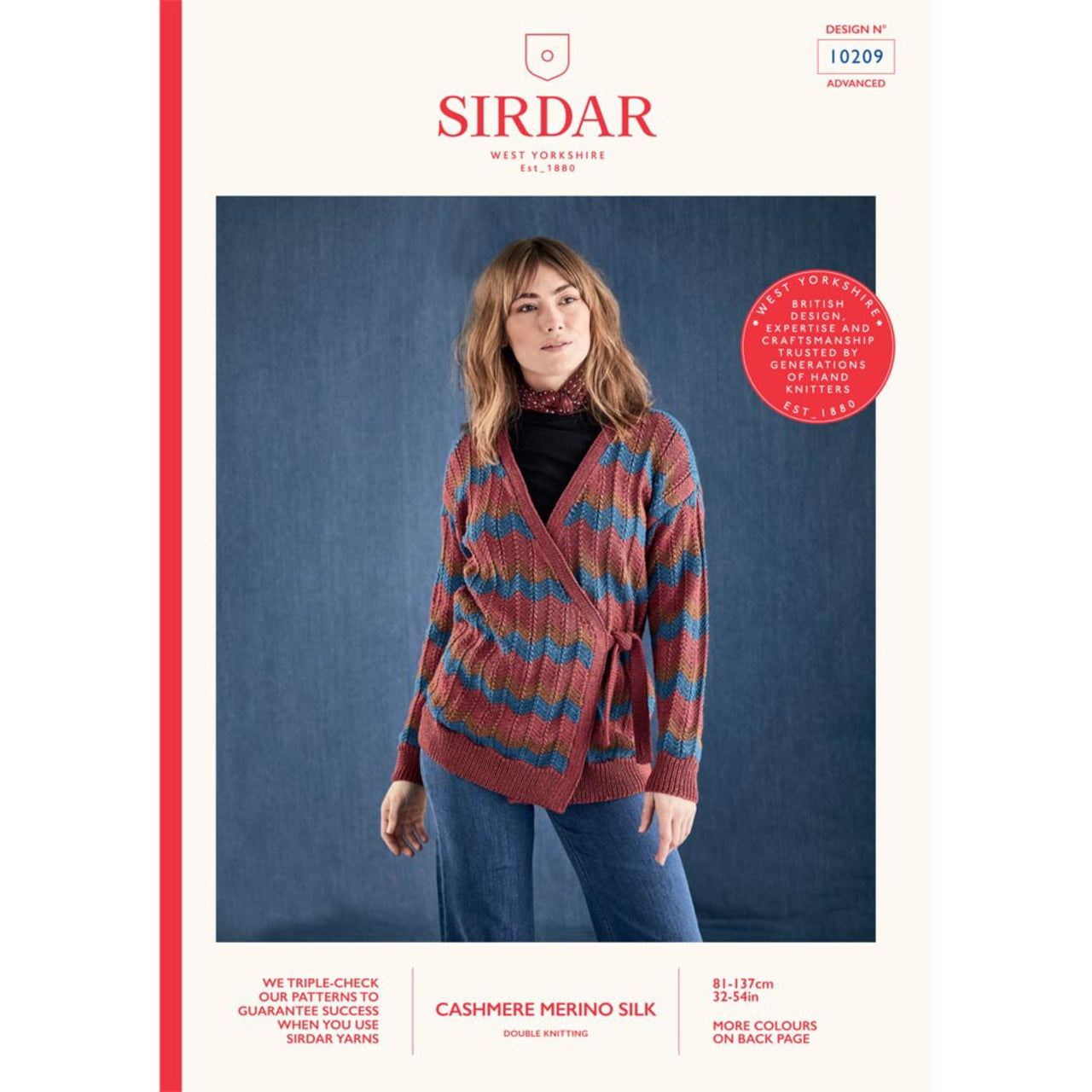 Sirdar 10209 Cashmere Merino Silk Cardigan