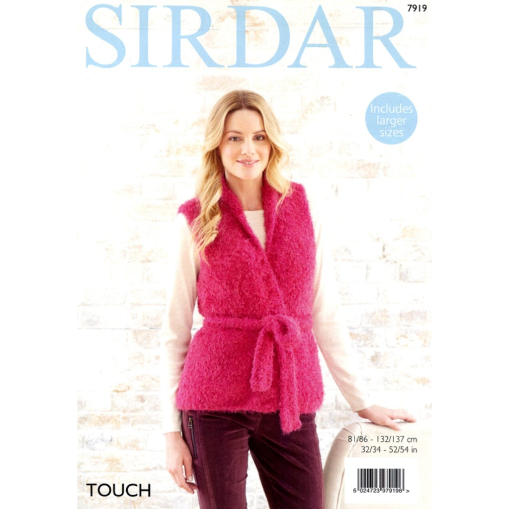 Sirdar 7919 Touch Vest or Jacket