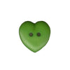 Button 122407 Heart Green 15mm