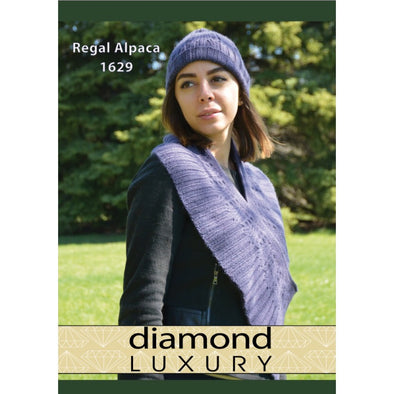 Diamond 1629  Regal Alpaca  Scarf and Hat set