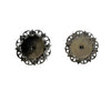 Earrings 15 x 15 mm Studs Antique Gold 404AG