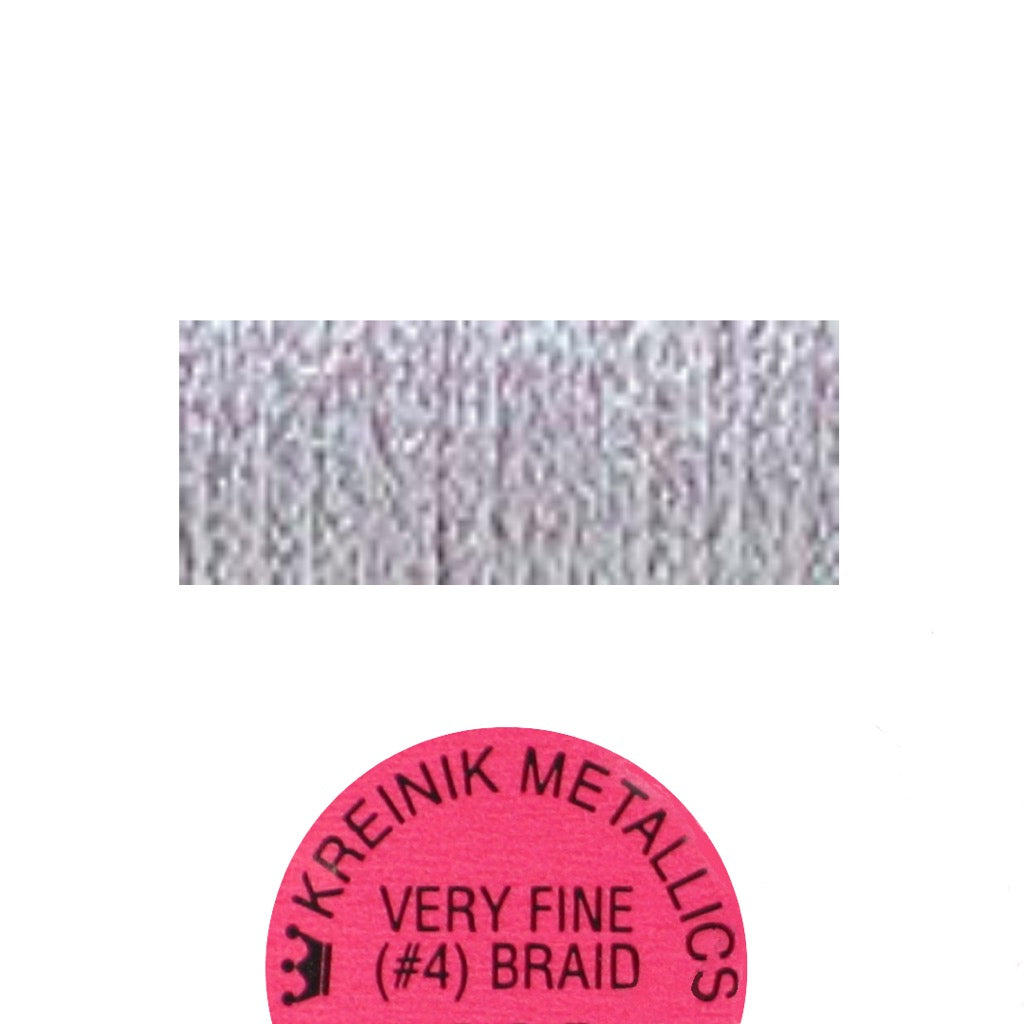 Kreinik Metallic #4 Braid   093 Star Mauve