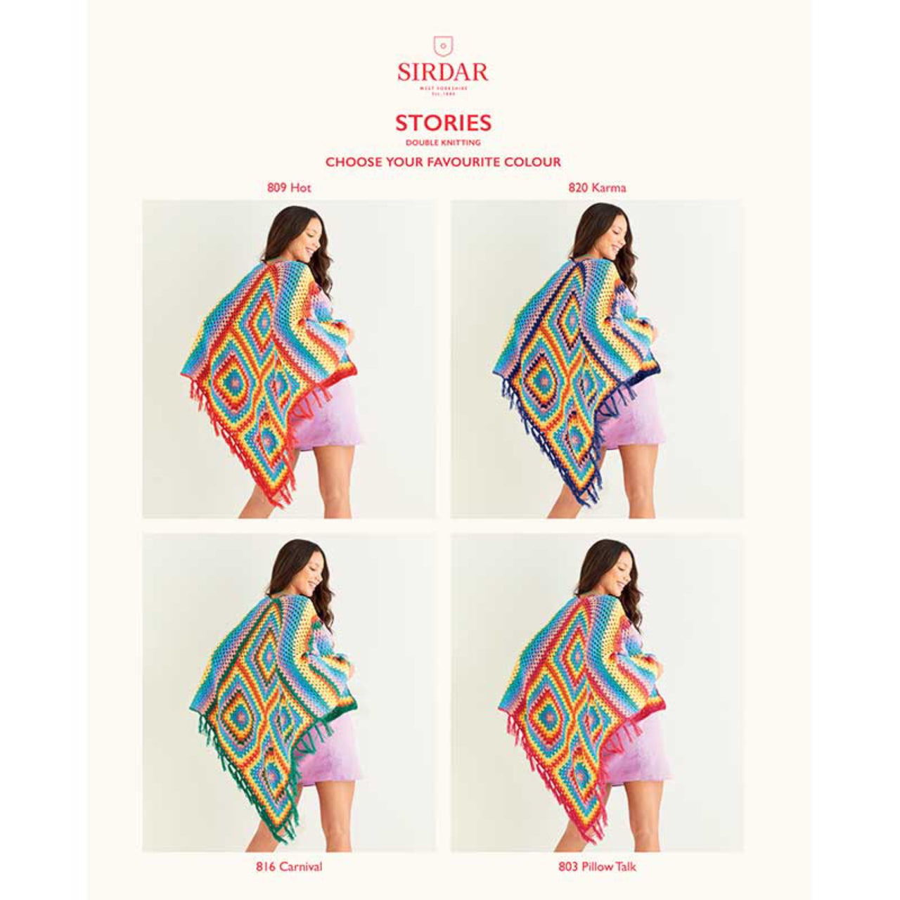 Sirdar 10523 Stories Crochet Shawl