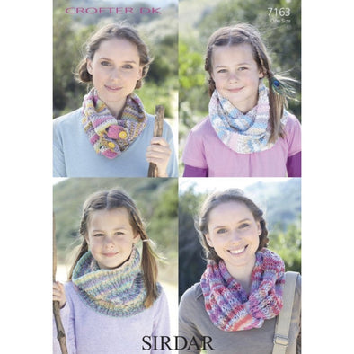 Sirdar 7163 Crofter scarfs