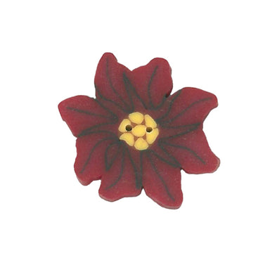 Just Another Button Company 2284S Poinsettia Red Small