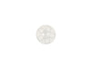 Button 050057 White Floral 11mm